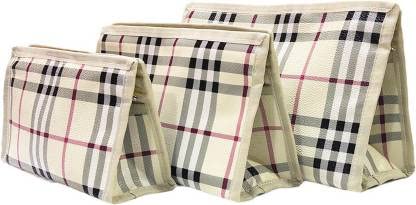 Travel Toiletry Bag Pouch, Makeup Cosmetics kit Jewellery Organizer Jewelry Kit Pouch Vanity Box - Set of 3