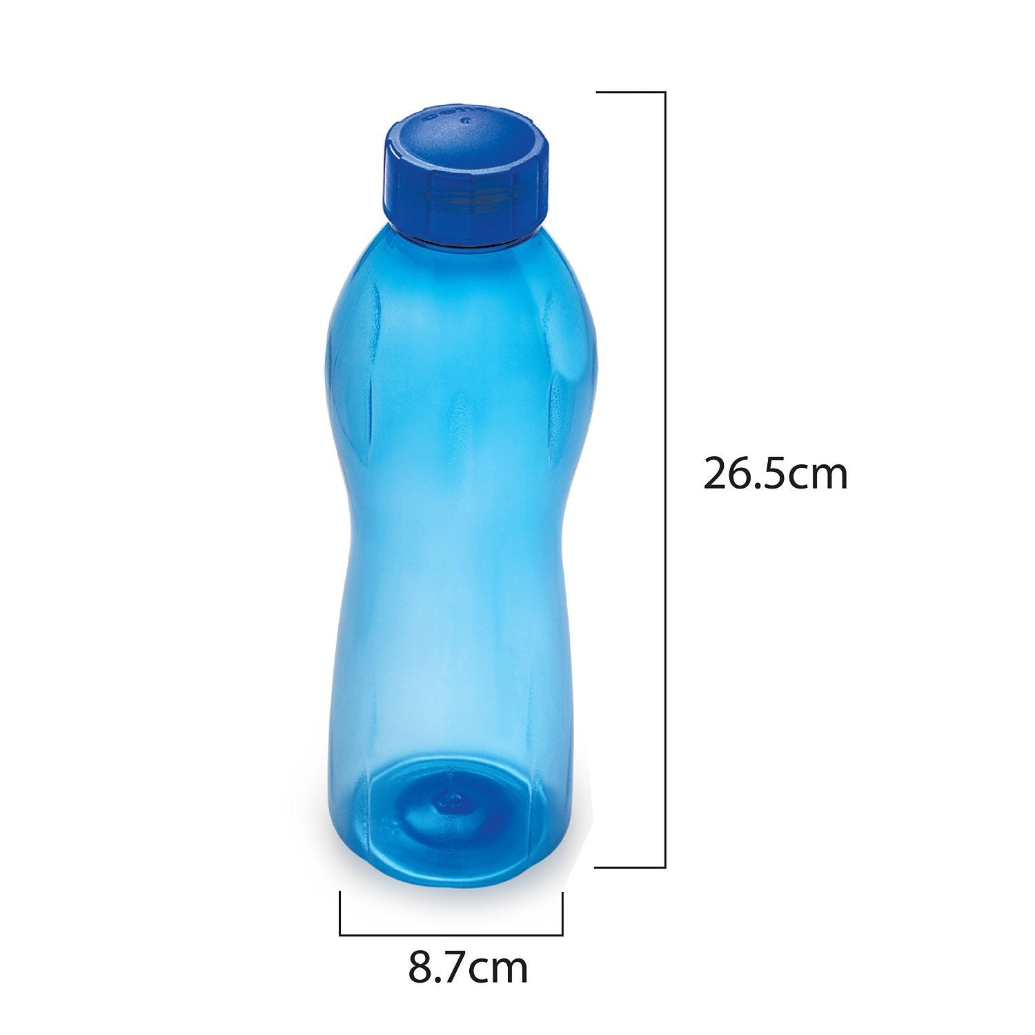 PET Bottle Set, 1 Litre, Set of 12, Blue