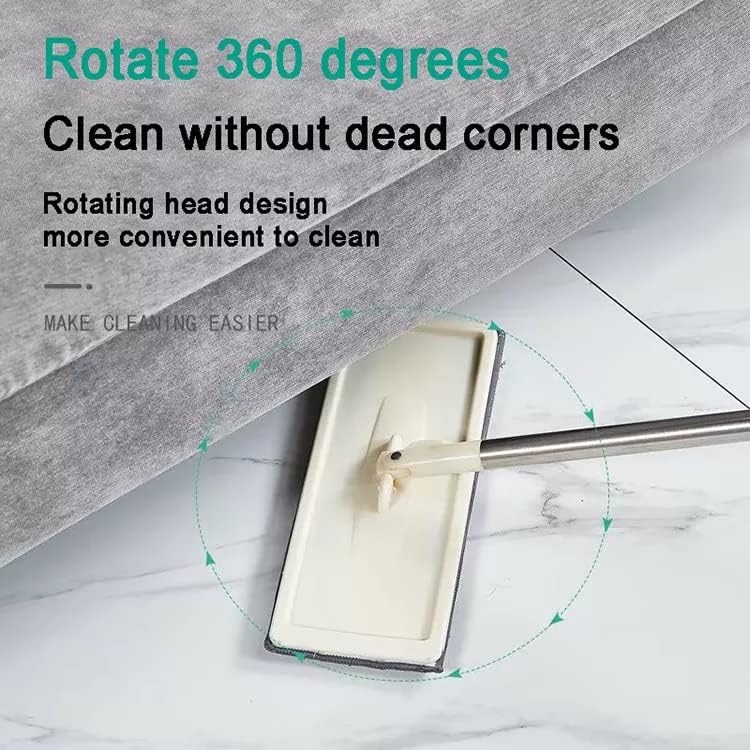 Mop with Bucket for Floor Cleaning, Pocha for Floor Cleaning, Microfiber Flat Mop with Bucket, Hands Free Squeeze, Cleaning Mops, 360°Rotating Wet and Dry Cleaning Mop